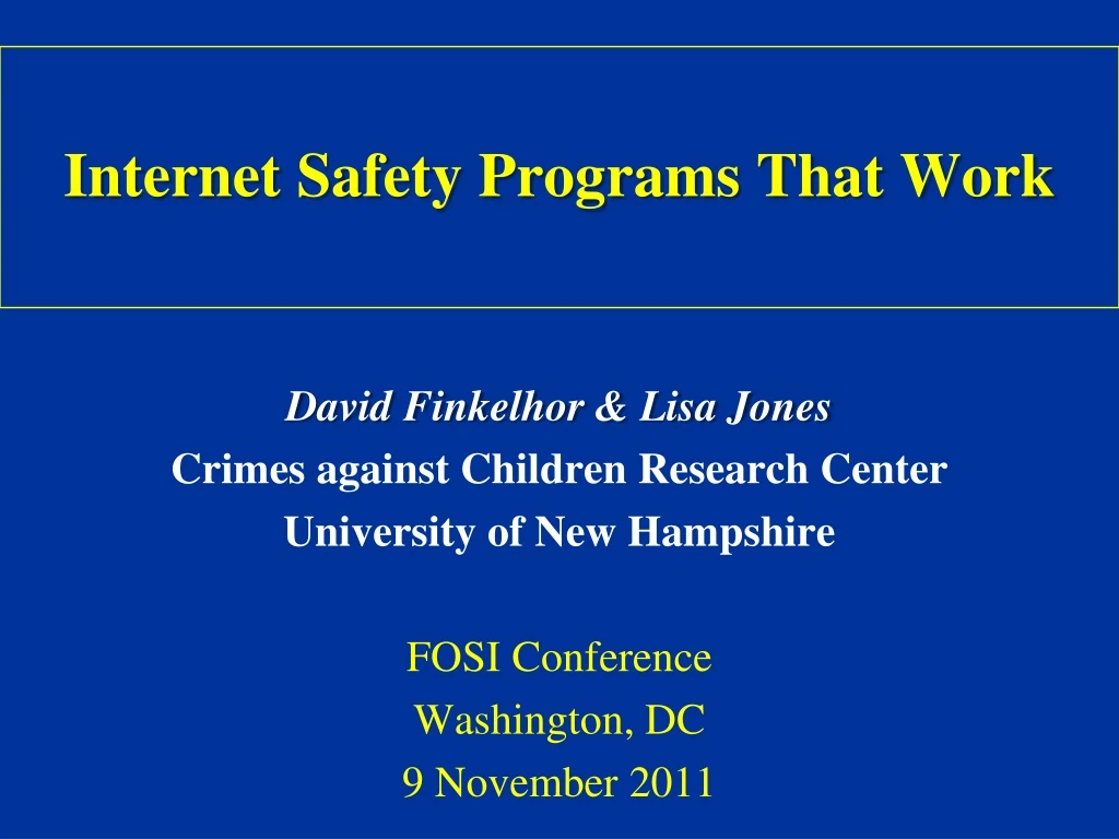 internet safety programs that work