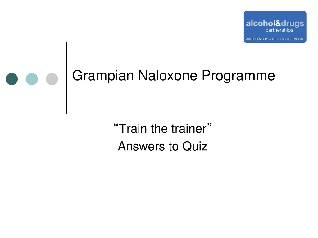 grampian naloxone programme