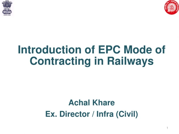 NEED FOR EPC CONTRACT