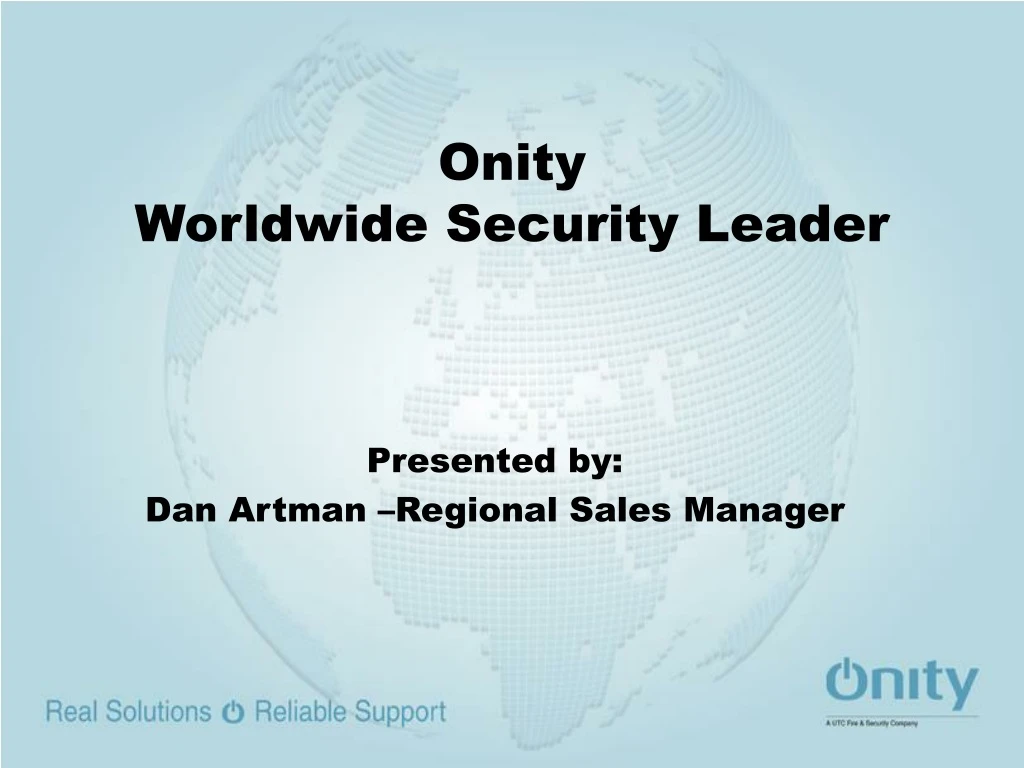 onity worldwide security leader