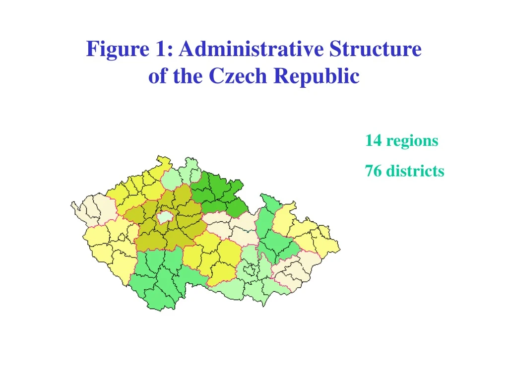 figure 1 administrative structure of the czech republic