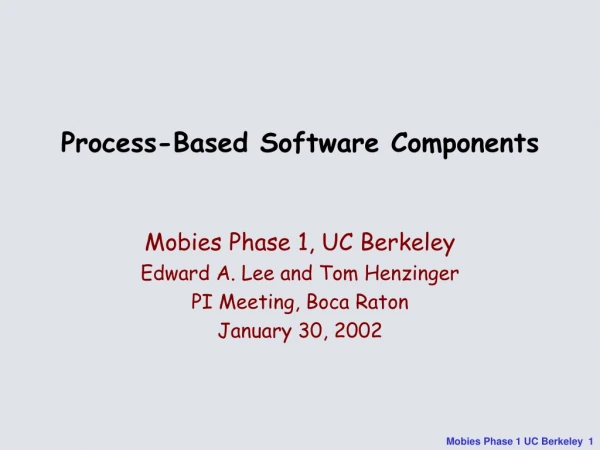 Process-Based Software Components