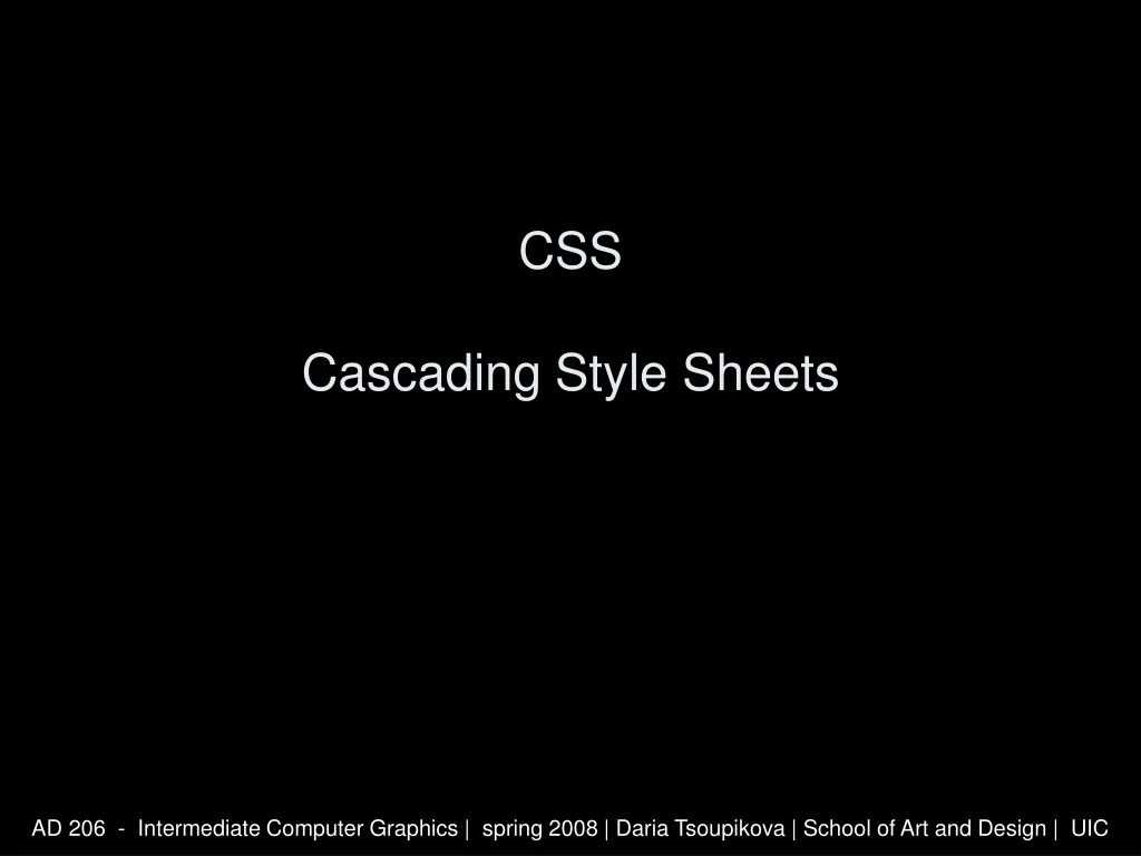 css cascading style sheets