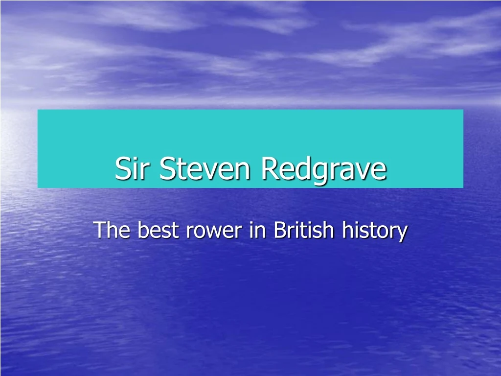 sir steven redgrave