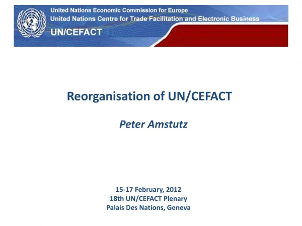 Reorganisation of UN/CEFACT