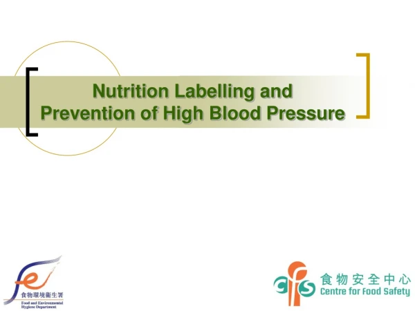 Nutrition Labelling and  Prevention of High Blood Pressure