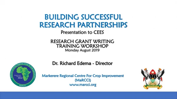 BUILDING SUCCESSFUL RESEARCH PARTNERSHIPS
