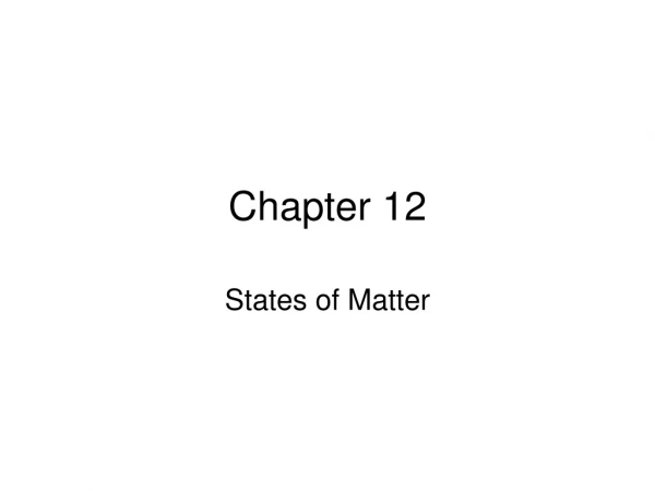 Chapter 12