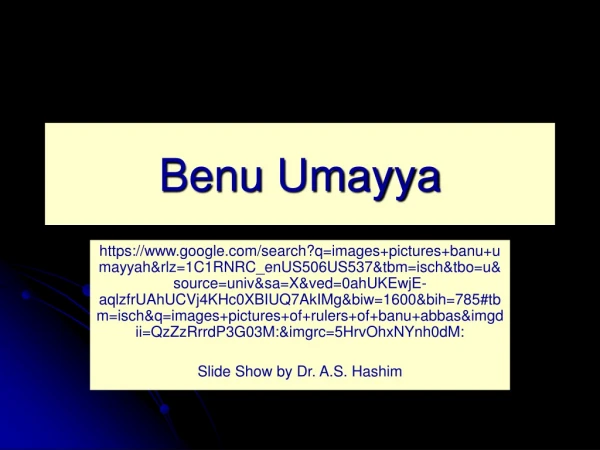 Benu Umayya