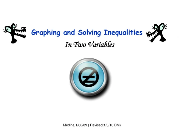 Graphing and Solving Inequalities