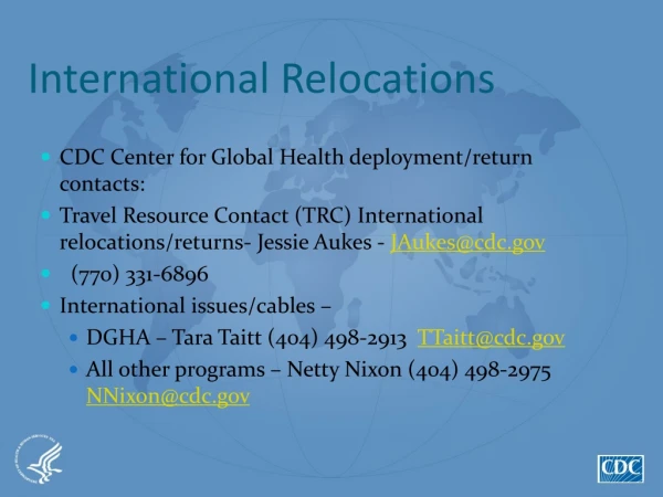 International Relocations
