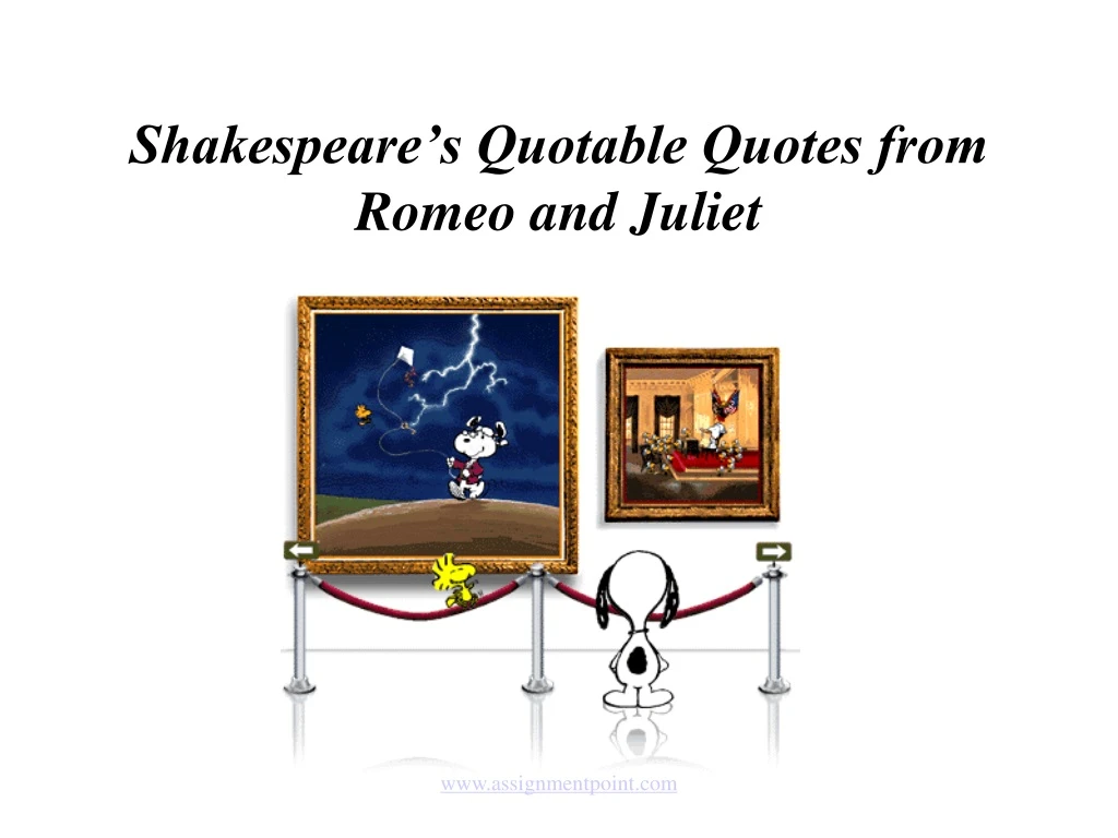 shakespeare s quotable quotes from romeo and juliet