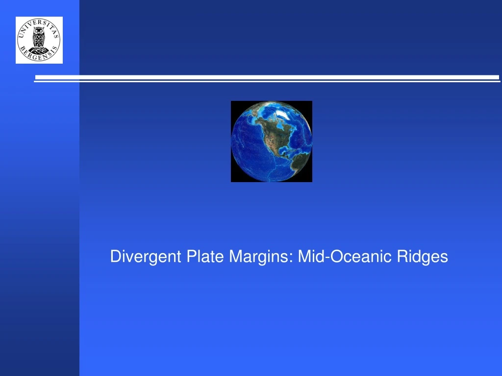 divergent plate margins mid oceanic ridges