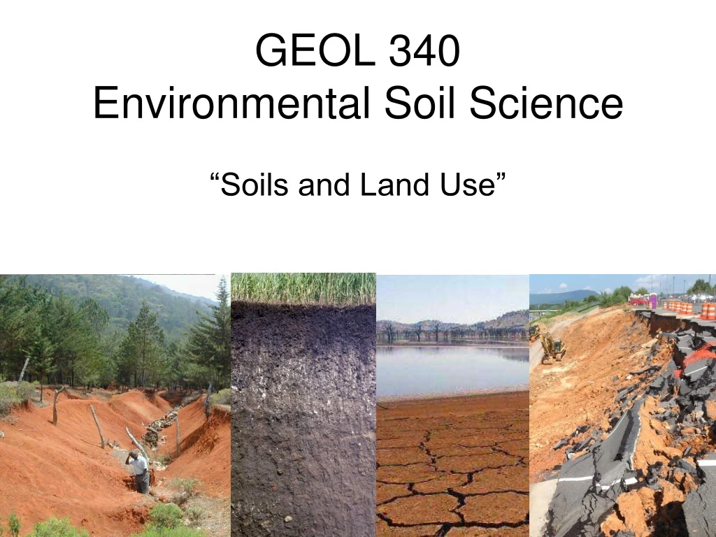 geol 340 environmental soil science