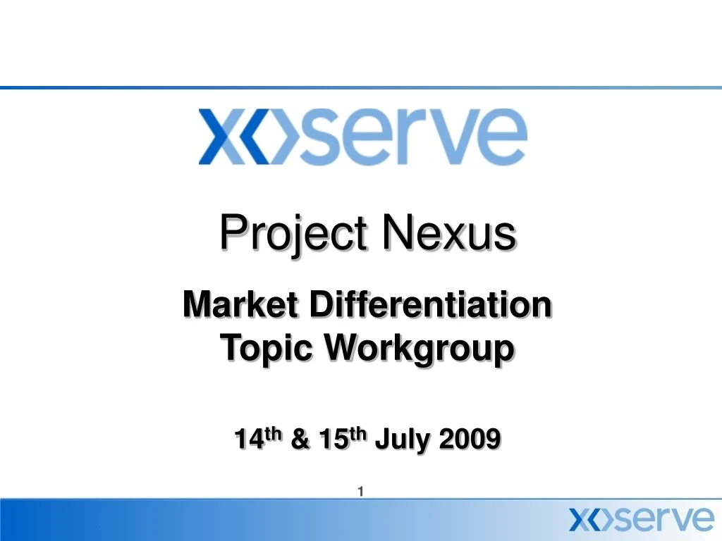 project nexus market differentiation topic
