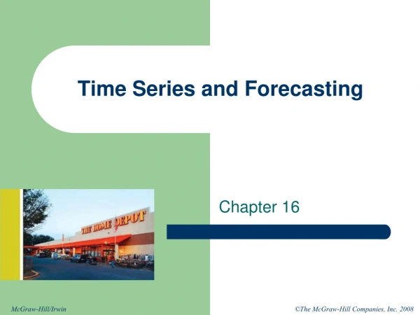 Time Series and Forecasting