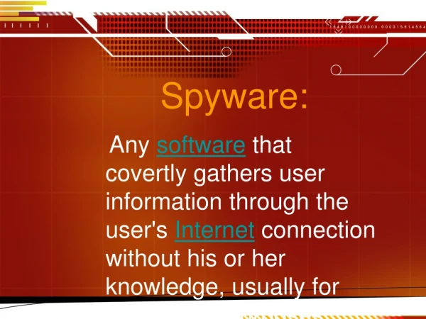 Spyware: