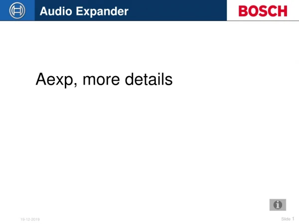 Aexp, more details