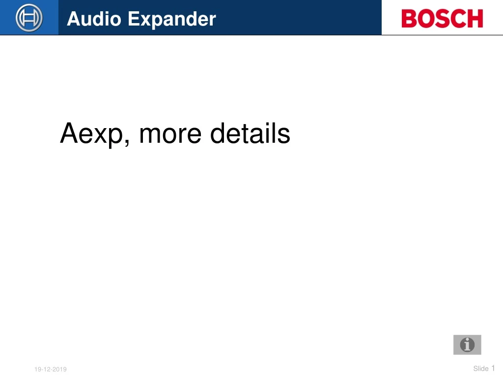 audio expander