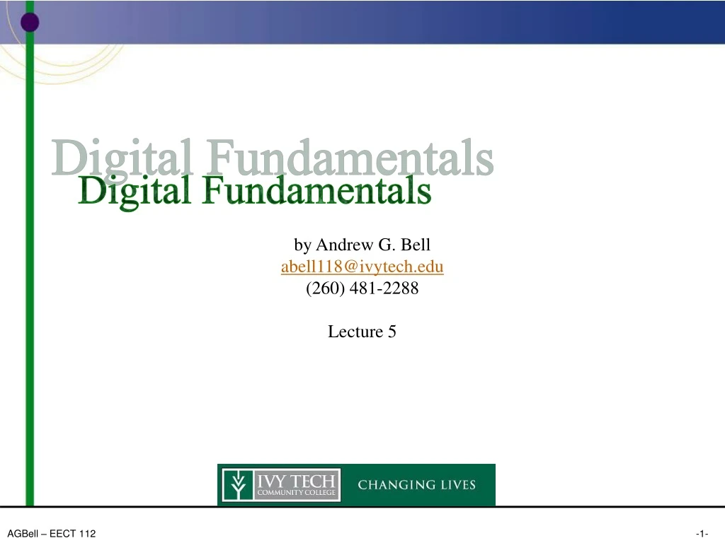 digital fundamentals