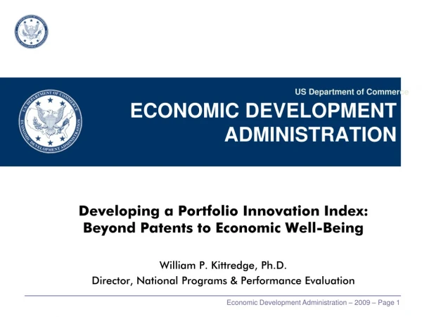 ECONOMIC DEVELOPMENT ADMINISTRATION