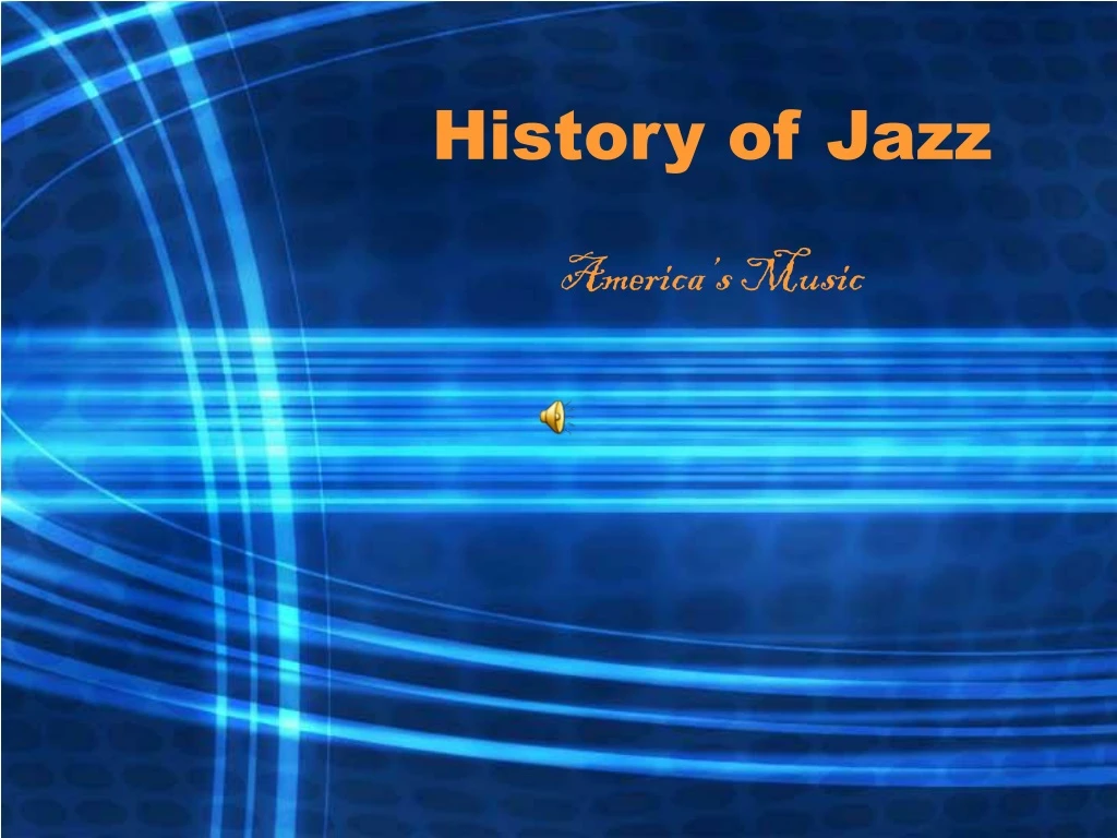 history of jazz