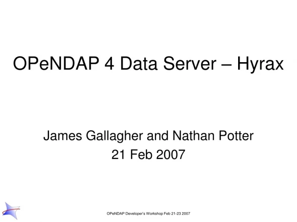 OPeNDAP 4 Data Server – Hyrax