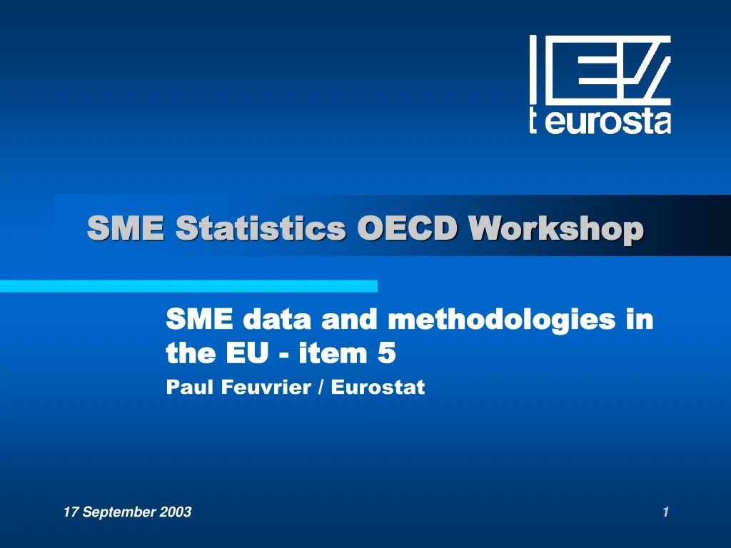 sme statistics oecd workshop