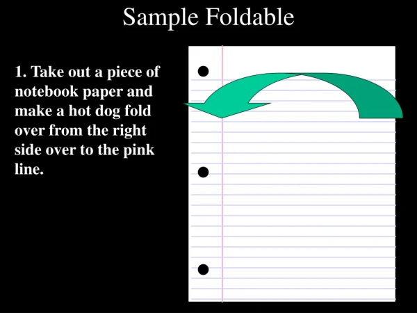 Sample Foldable