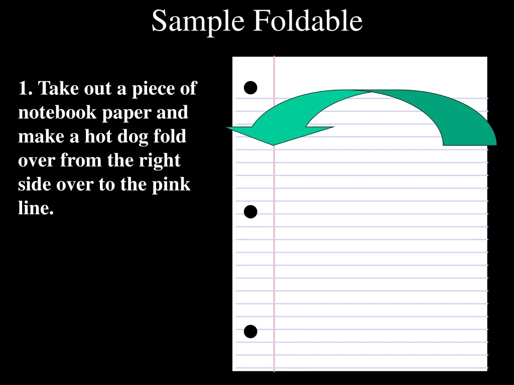 sample foldable