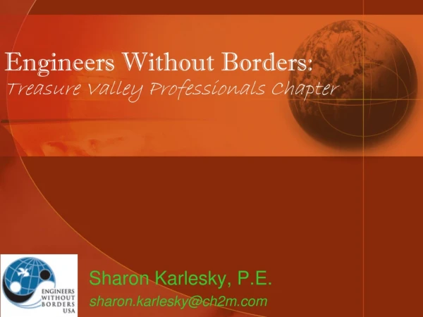 Engineers Without Borders: Treasure Valley Professionals Chapter