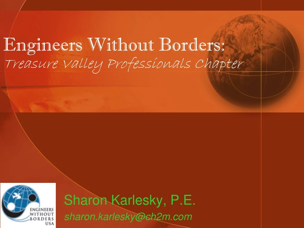 engineers without borders treasure valley professionals chapter