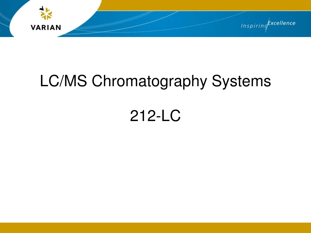 lc ms chromatography systems