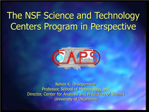 The NSF Science and Technology Centers Program in Perspective