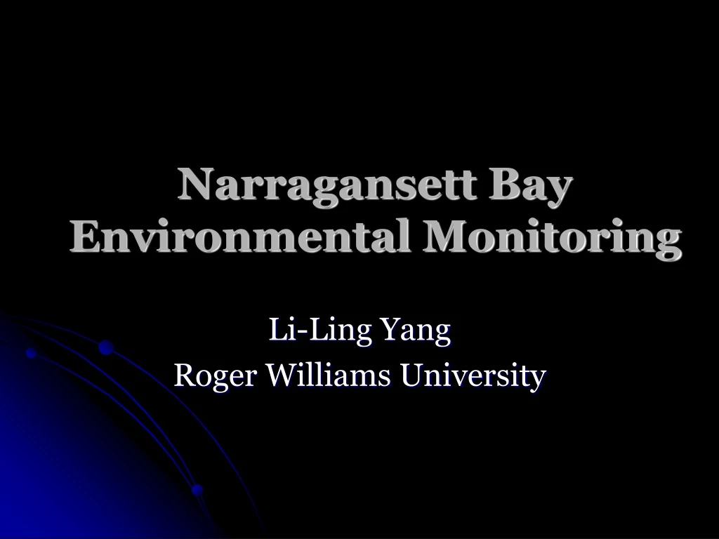 narragansett bay environmental monitoring
