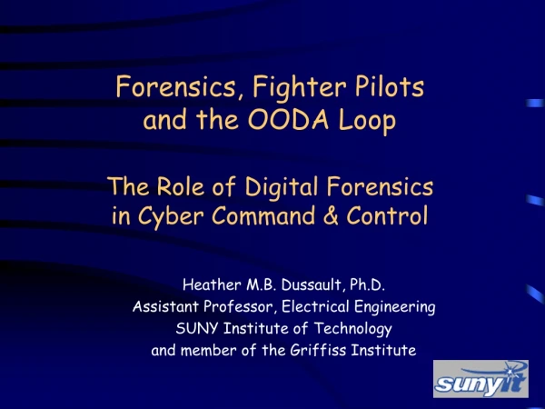 Heather M.B. Dussault, Ph.D. Assistant Professor, Electrical Engineering