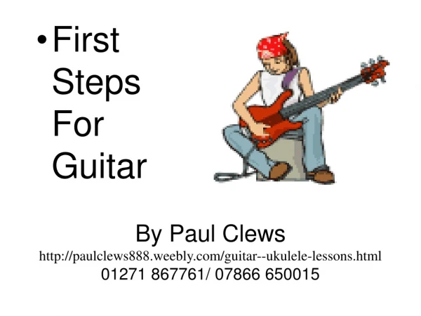 First Steps For Guitar