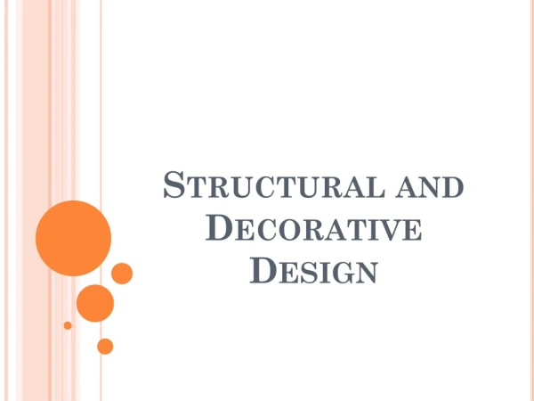 Structural and Decorative Design