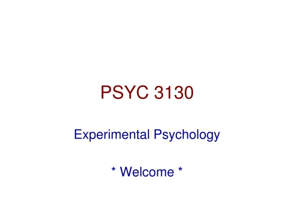 PSYC 3130