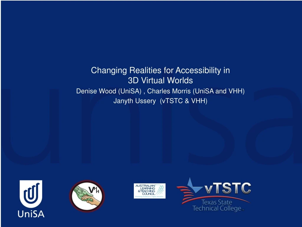 changing realities for accessibility