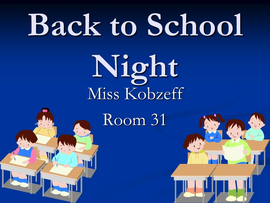 back to school night