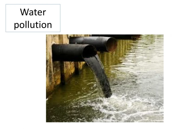 Water pollution