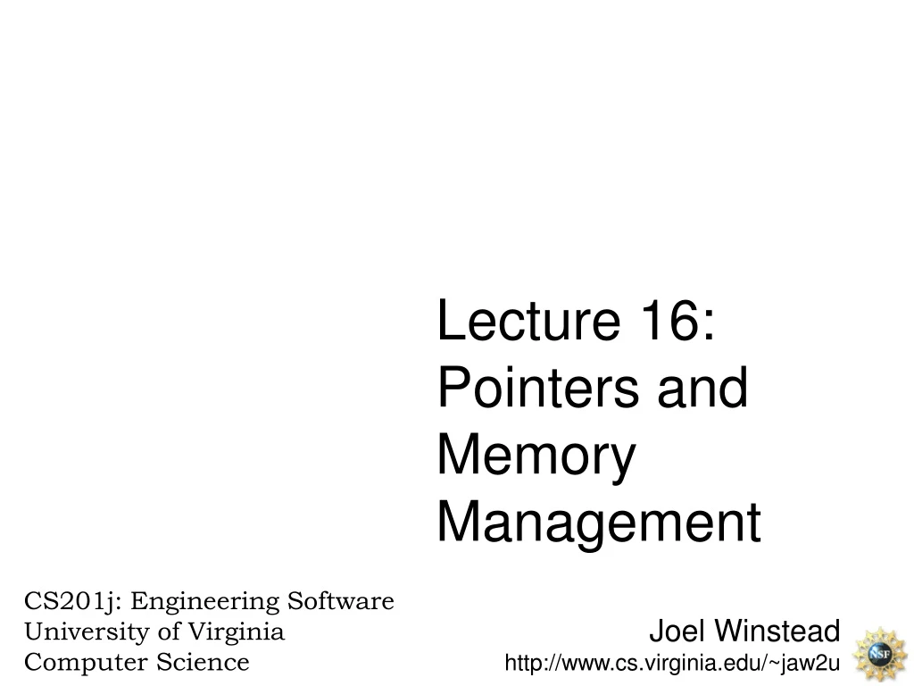 joel winstead http www cs virginia edu jaw2u