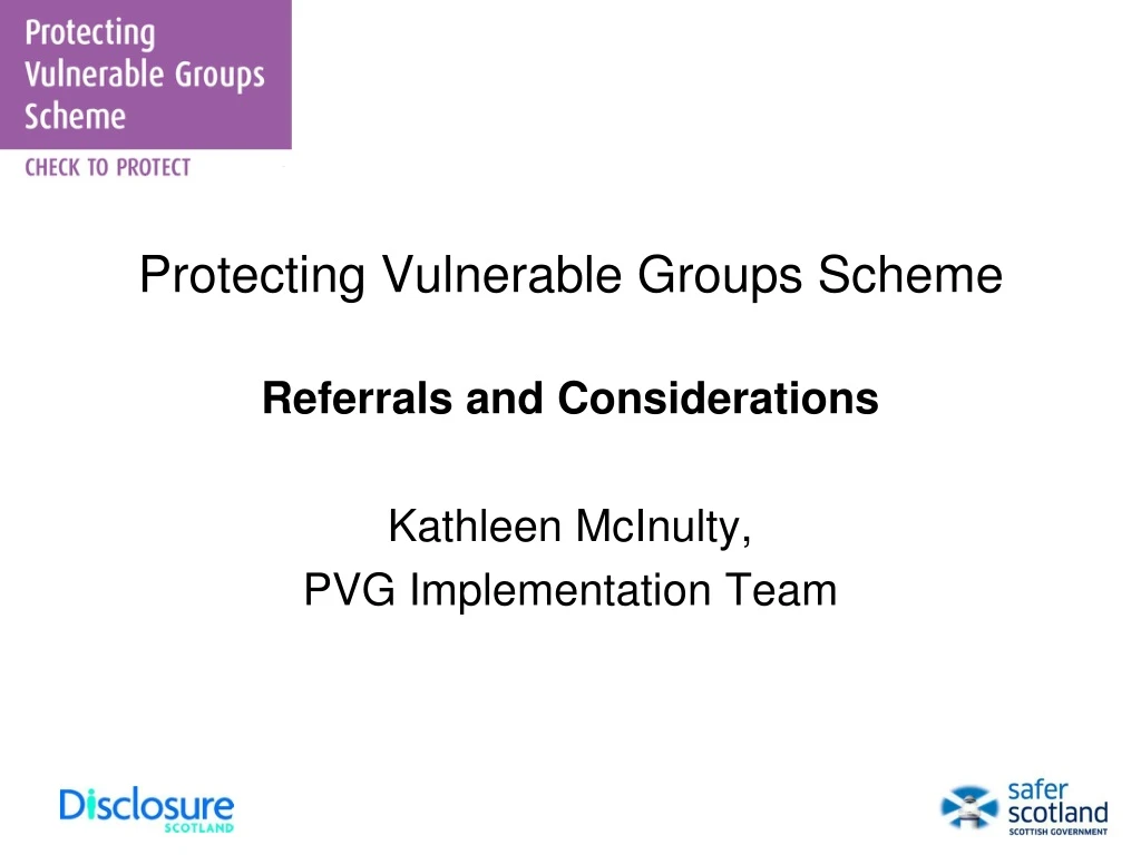 protecting vulnerable groups scheme