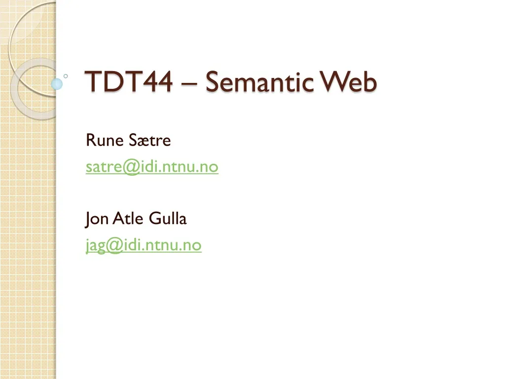 tdt44 semantic web