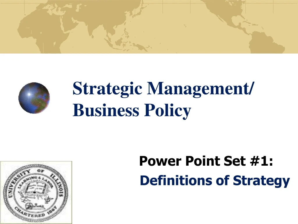 strategic management business policy