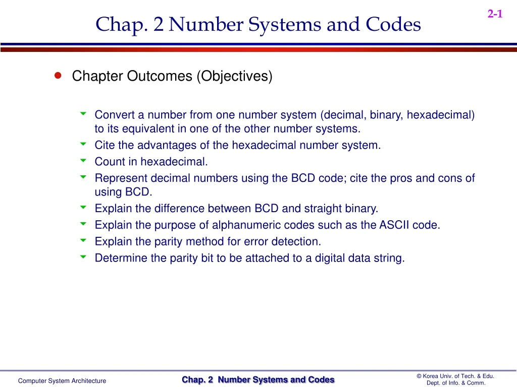 chap 2 number systems and codes