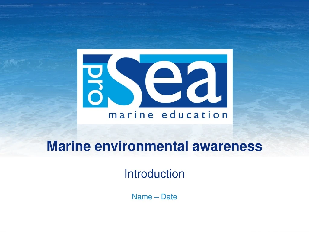 marine environmental awareness