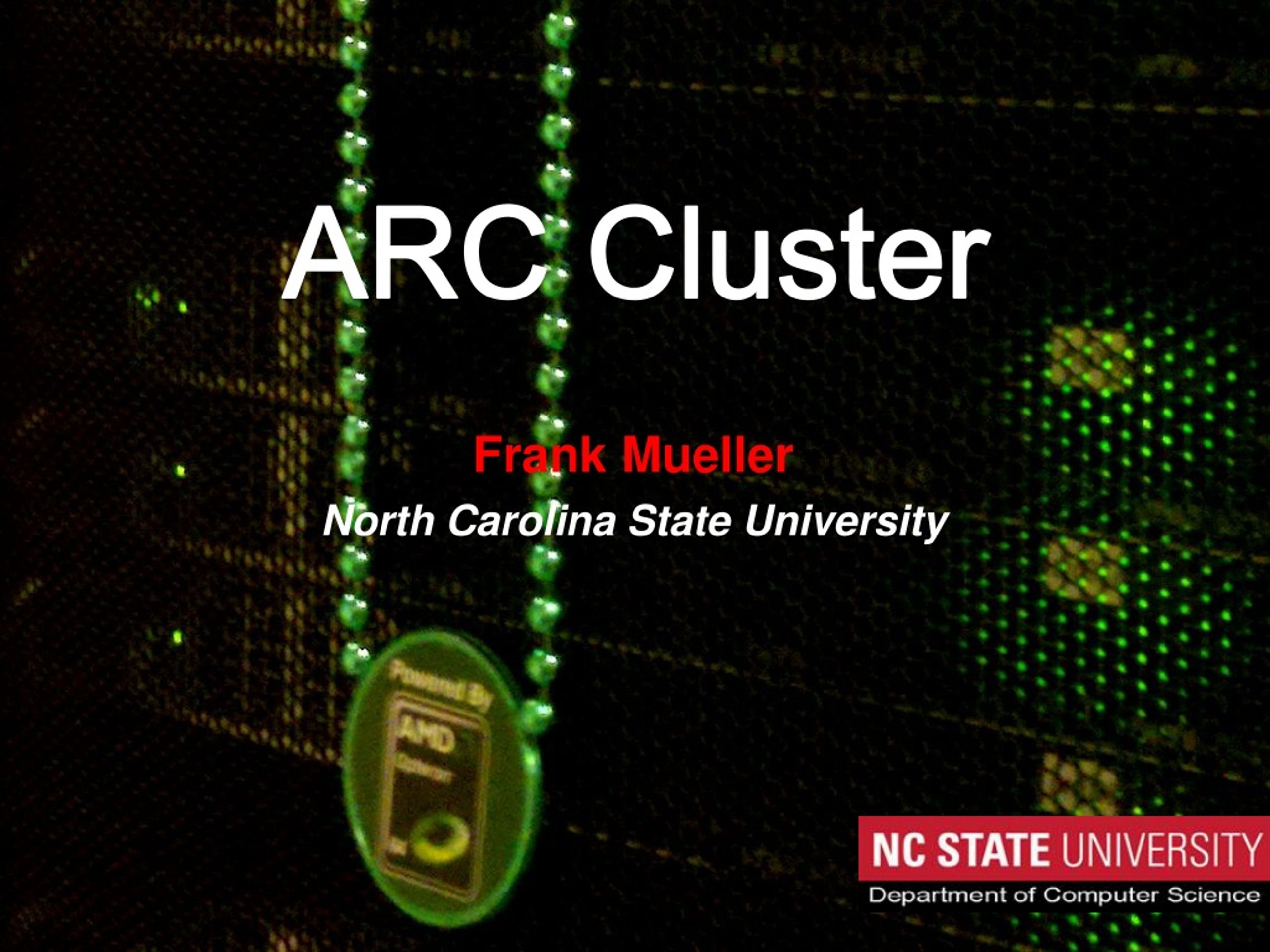 ARC Cluster - slide 1