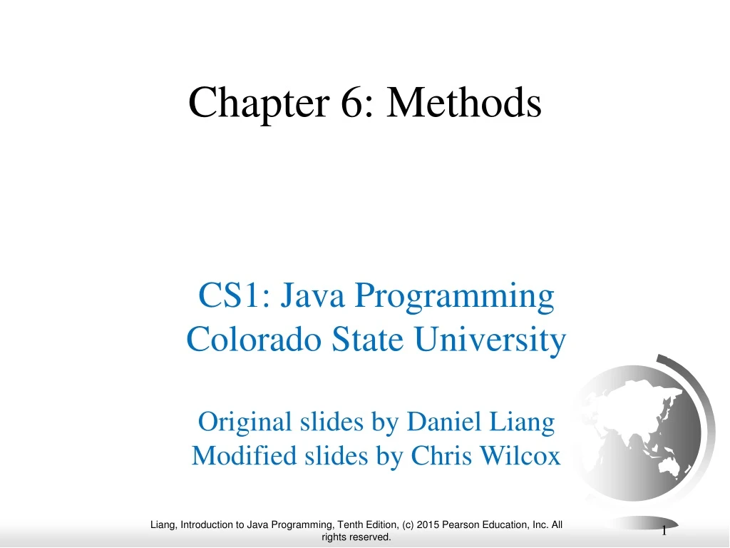 chapter 6 methods